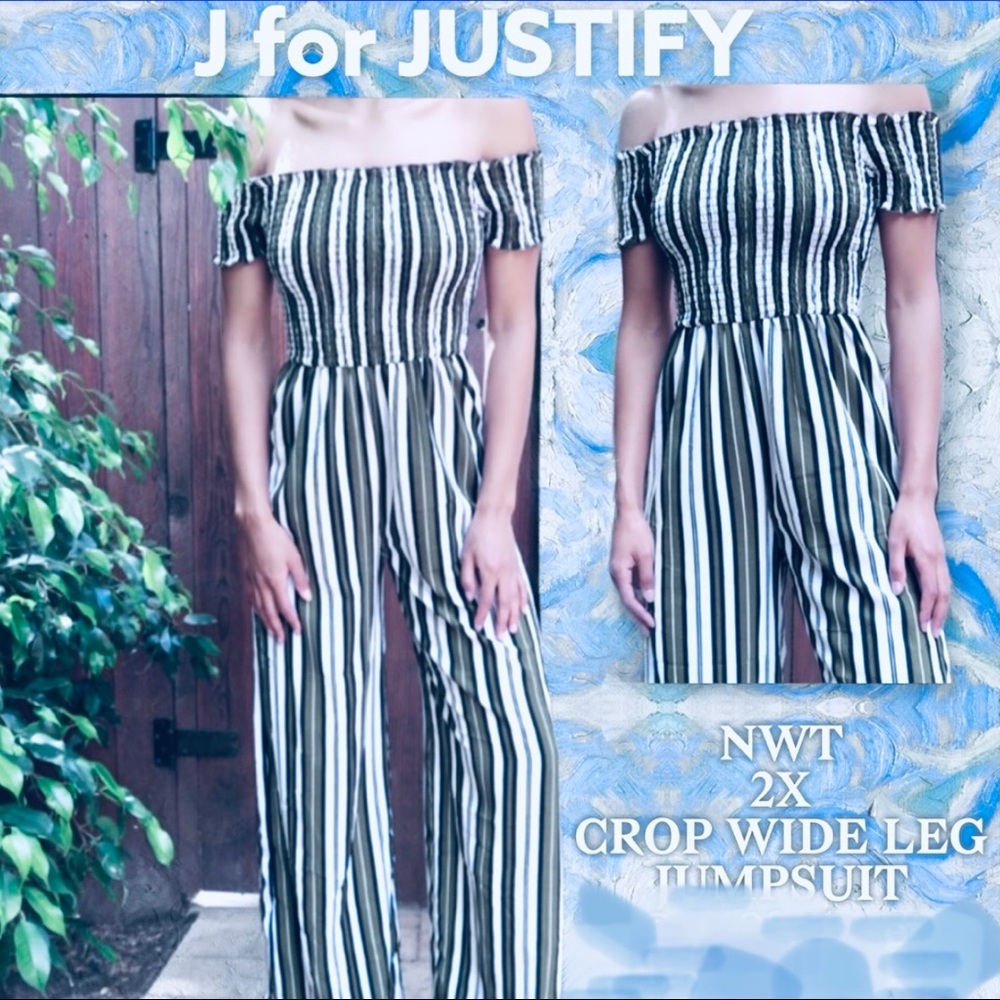 J Is For Justify off Shoulder Jumpsuit Romper